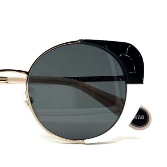 New! Woow SUPER WILD 1 0215 Chic Black Marble and White Sunglasses, Authentic main image 2